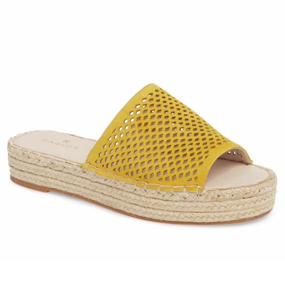 NEW CASLON CAMMY PLATFORM SLIDE ESPADRILLE  size 9